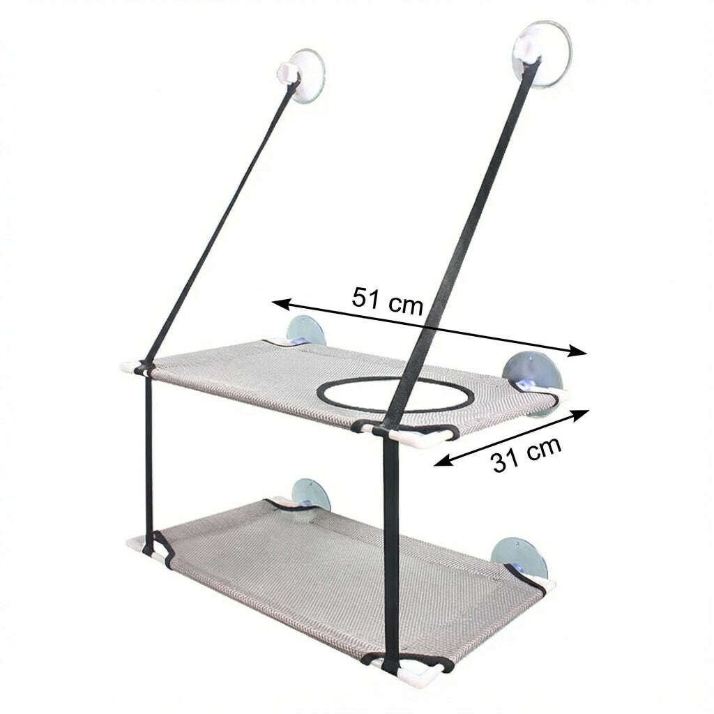 Cat window perch for Maine Coons, detail