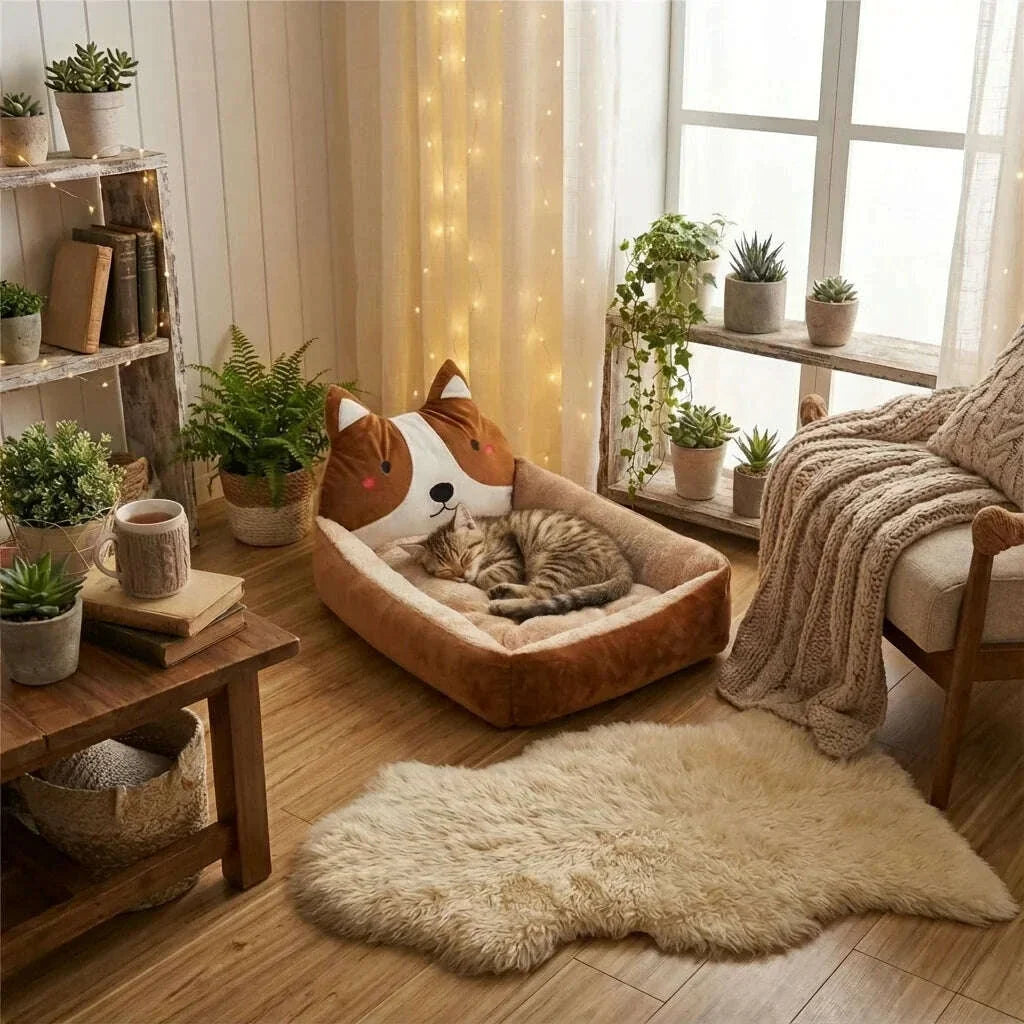 Large cat bed, spacious and cozy