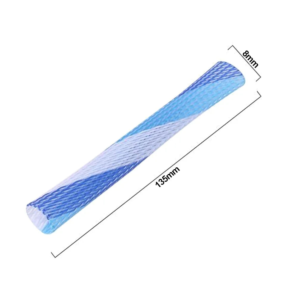 Colorful spring tube cat toys, set of 10