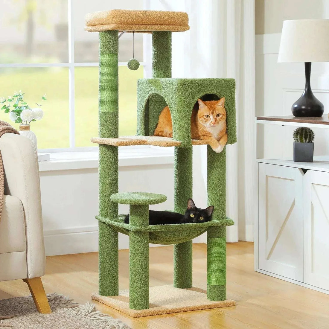 Cactus design cat tree, overview