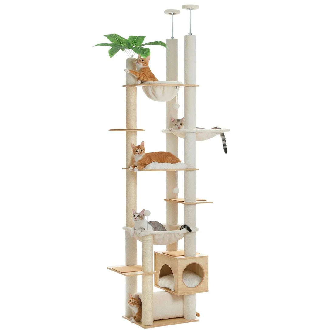 XXL wooden cat tree