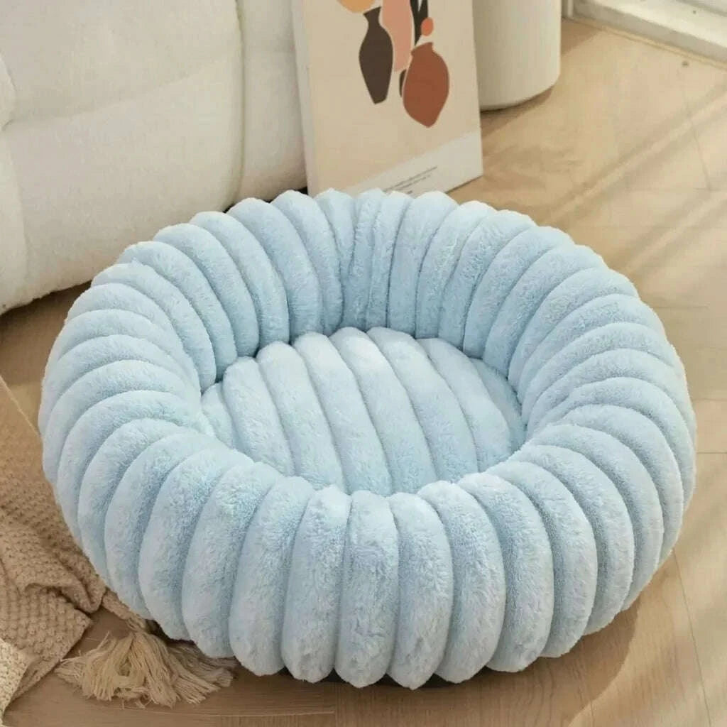 Light blue designer cat bed