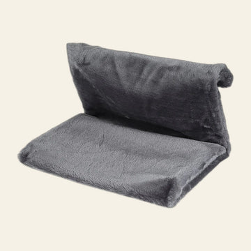 Hamac de radiateur pour chat en peluche grise