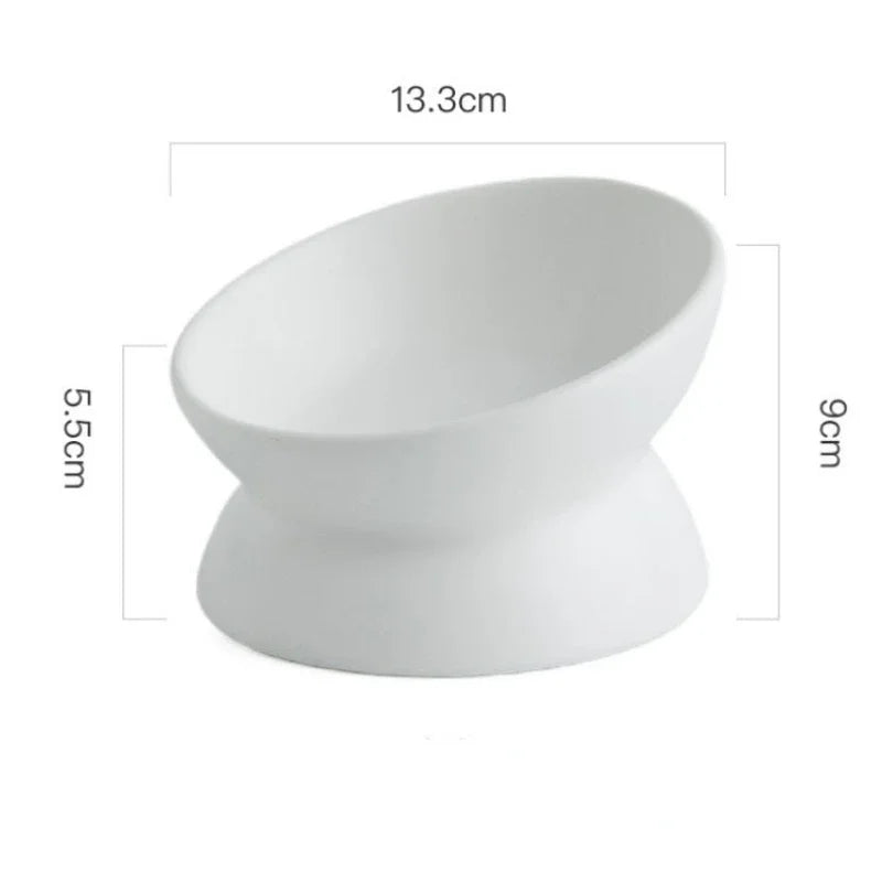 White dimension diagram: 13.3 cm diameter, 5.5 cm low side and 9 cm high side
