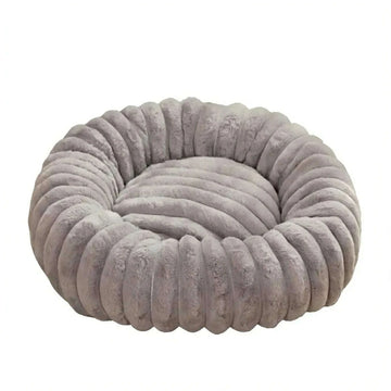 Gray donut cat bed