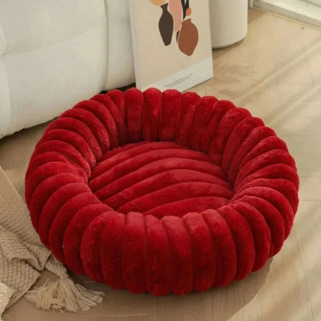 Modern cat bed, light blue